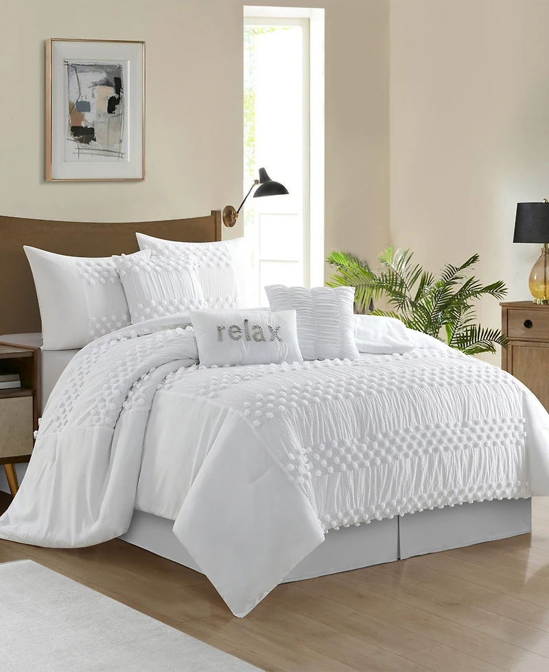Stratford Park Lerato Modern 7-Pc. Comforter Set, Queen