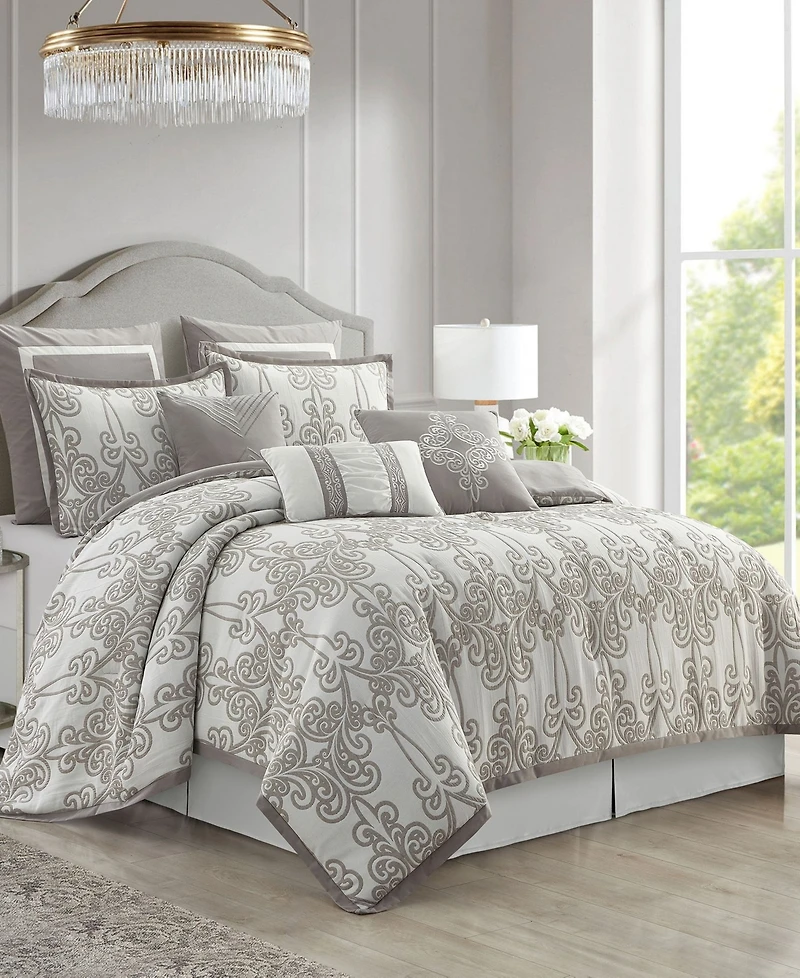 Stratford Park Dilona Scroll 9-Pc. Comforter Set, King