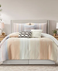 Stratford Park Cosette Stripe 7-Pc. Comforter Set
