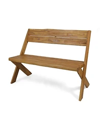 Streamdale Sandblast Acacia Wood Bench With Reclining Backrest