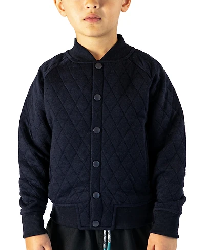 Sovereign Code Big Boys Princeton Quilted Snap Front Varsity Jacket