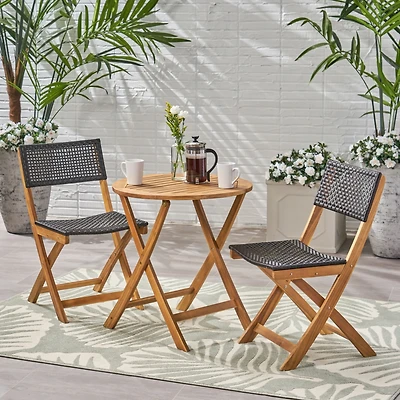 Streamdale Charming Woven Bistro Set Enhance Your Home Decor