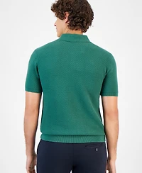 A|X Armani Exchange Men's Short Sleeve Knit Polo Shirt
