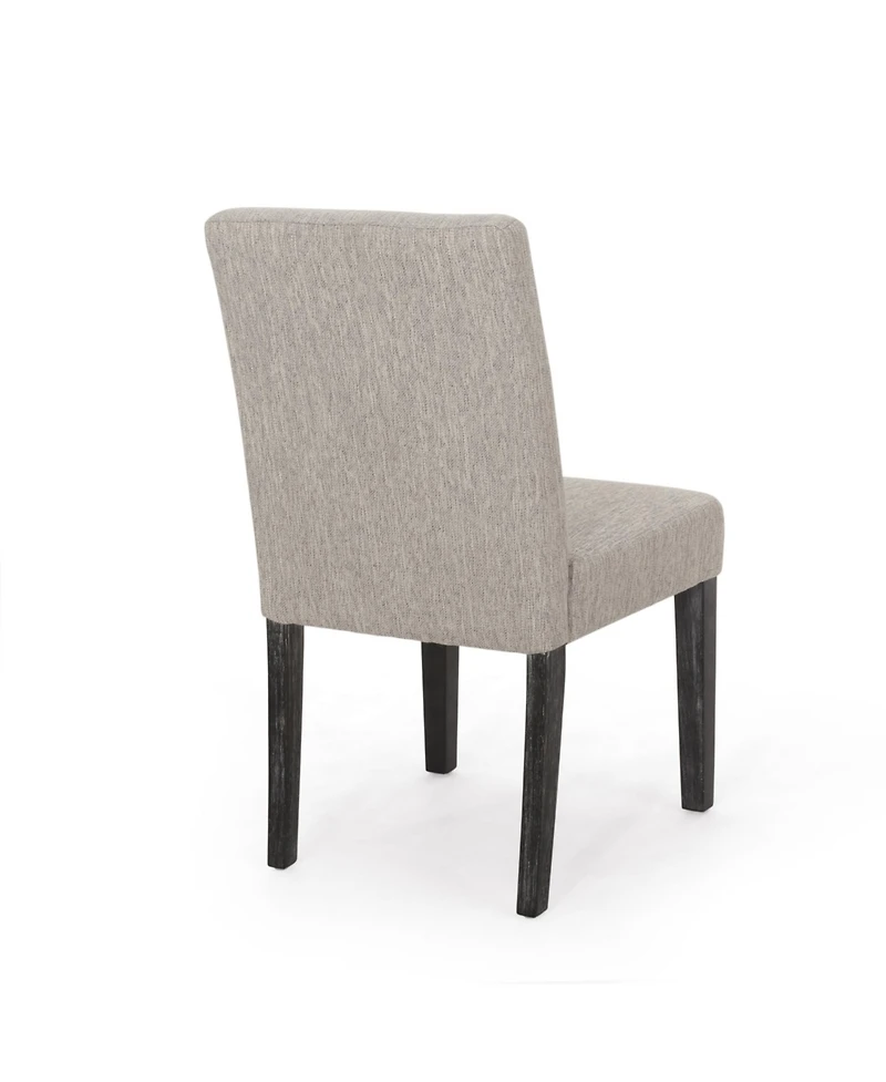 Streamdale Contemporary Upholstered Dining Chair With Tapered Rubberwood Legs