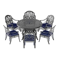 Streamdale 48" Cast Aluminum Patio Table w/ Umbrella Hole
