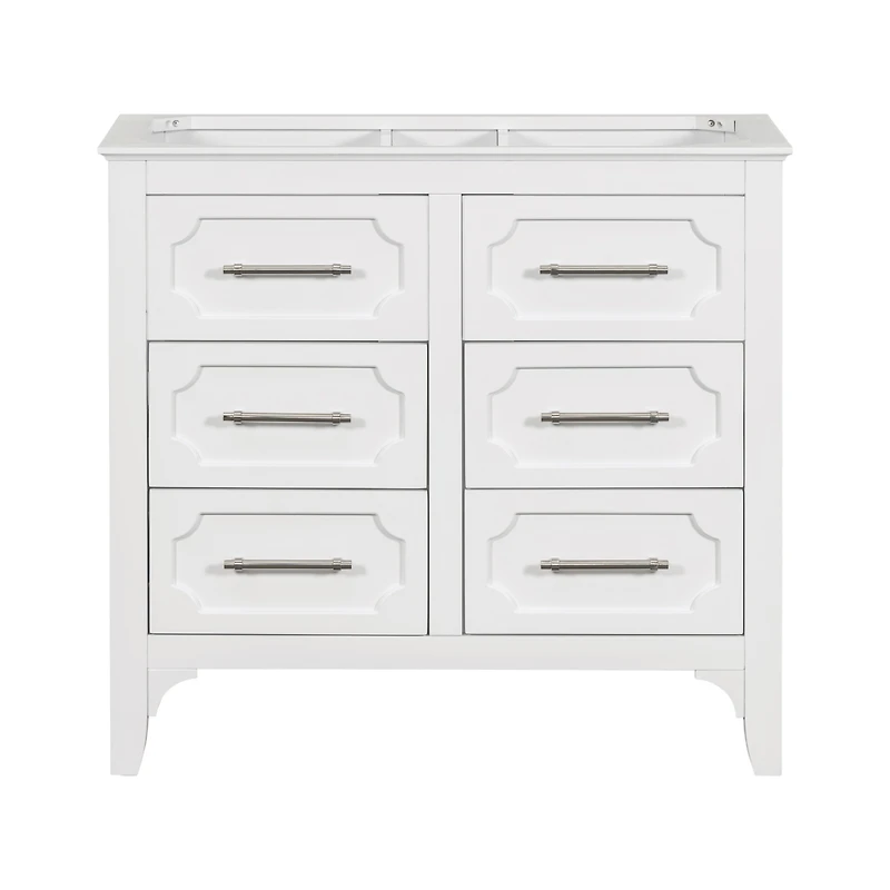 Streamdale 36'' Freestanding Bathroom Vanity with 4 Drawers, Solid Wood Frame
