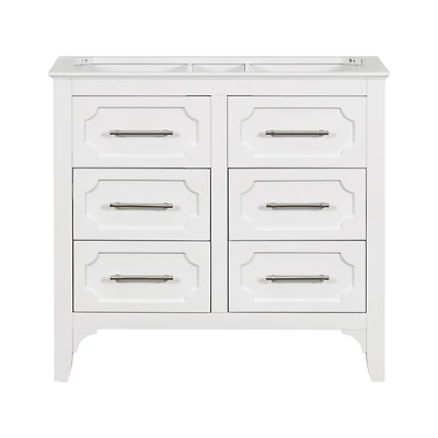 Streamdale 36'' Freestanding Bathroom Vanity with 4 Drawers, Solid Wood Frame
