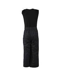 Hudson Baby Unisex Snow Bib Overalls with Fleece Top, Solid Charcoal, X-Large