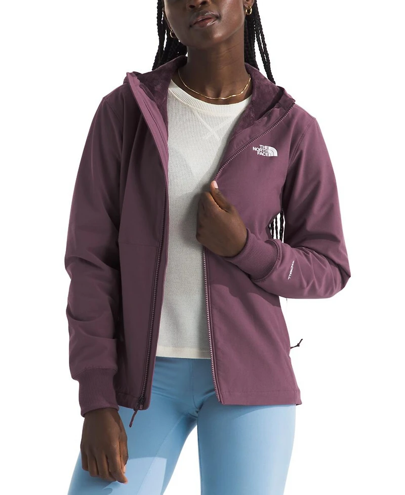 The North Face Women's Shelbe Raschel Zip-Front Fleece-Lined Hoodie Jacket