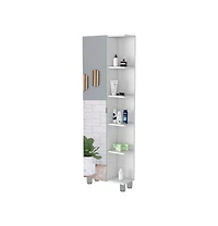 Fm Furniture Los Angeles Linen Cabinet with mirror