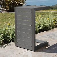 Streamdale Modern C-Shaped Patio Table Grey