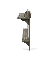 Simplie Fun Acacia Wood Balcony Bar Table, Gray