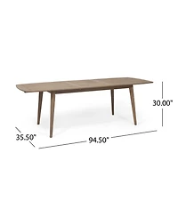 Streamdale Furniture Expandable Acacia Wood Dining Table For Outdoor Gatherings