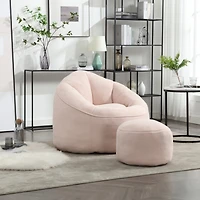 Simplie Fun Super Soft Foam Bean Bag Chair with Padded Foam Padding