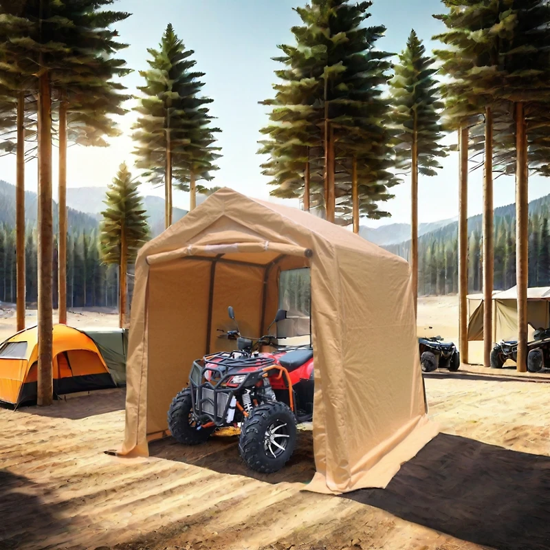 Streamdale 7x8FT Outdoor Storage Shed for Motorcycle, Atv, Tools