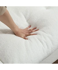 Streamdale Furniture Cloud Style Teddy Velvet Sofa for Living Room