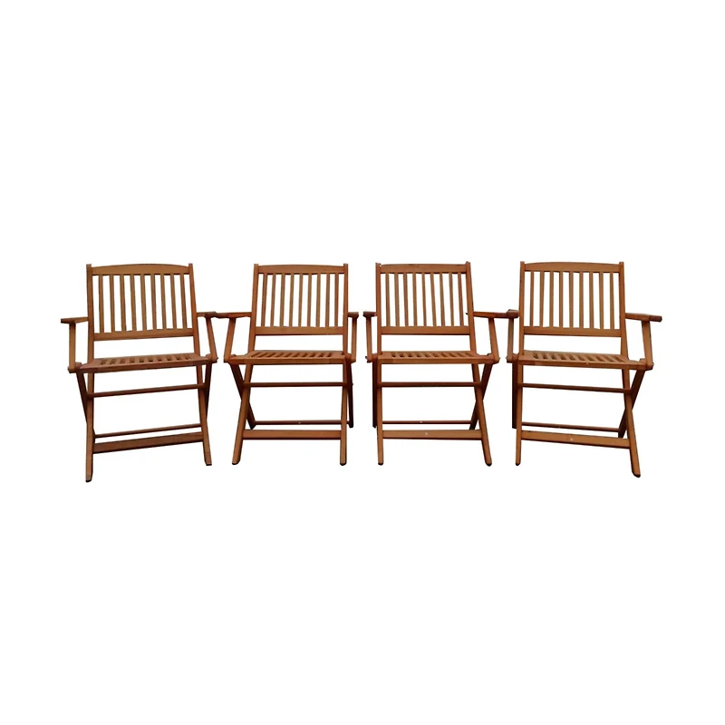 Streamdale Foldable Patio Dining Set with 4 Chairs