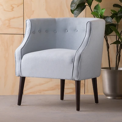 Streamdale Plush Barrel Chair Comfort And Style For Relaxation