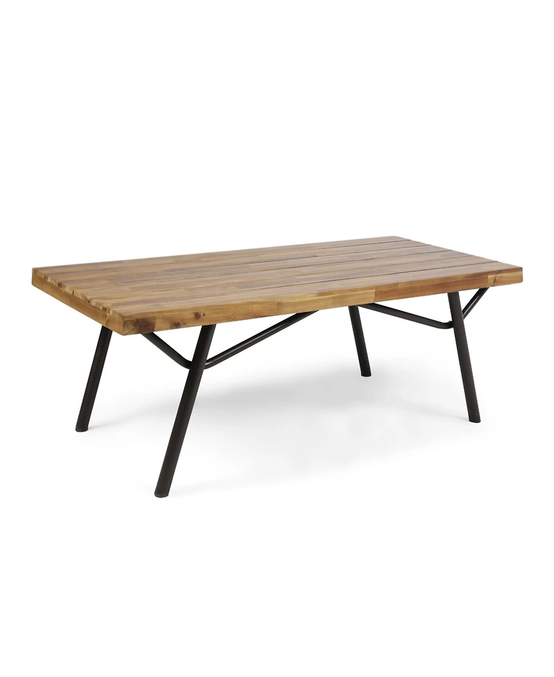Streamdale Furniture Modern Acacia Wood Patio Coffee Table