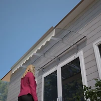 Streamdale Polycarbonate Door Awning with Aluminum Alloy Brackets