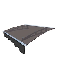 Streamdale 47" x 34" Polycarbonate Door Window Awning with Valance