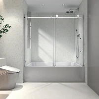 Streamdale Frameless Nano-Coated Shower Door with Soft-Close