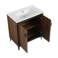 Streamdale 30" Bathroom Vanity Cabinet with Sink, Engineered Wood