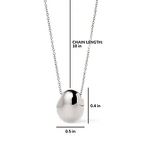Ana Luisa Silver Pendant Necklace - Pebble Mini Silver