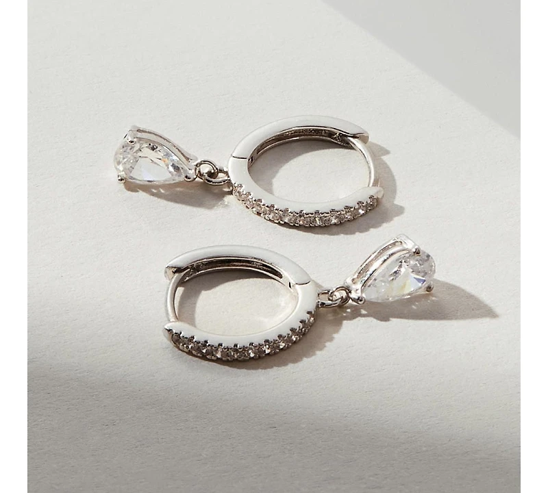 Ana Luisa Delicate Huggie Hoops - Elise Silver