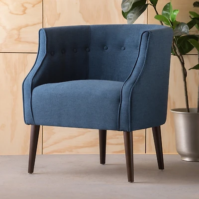 Streamdale Plush Barrel Chair Comfort And Style For Relaxation