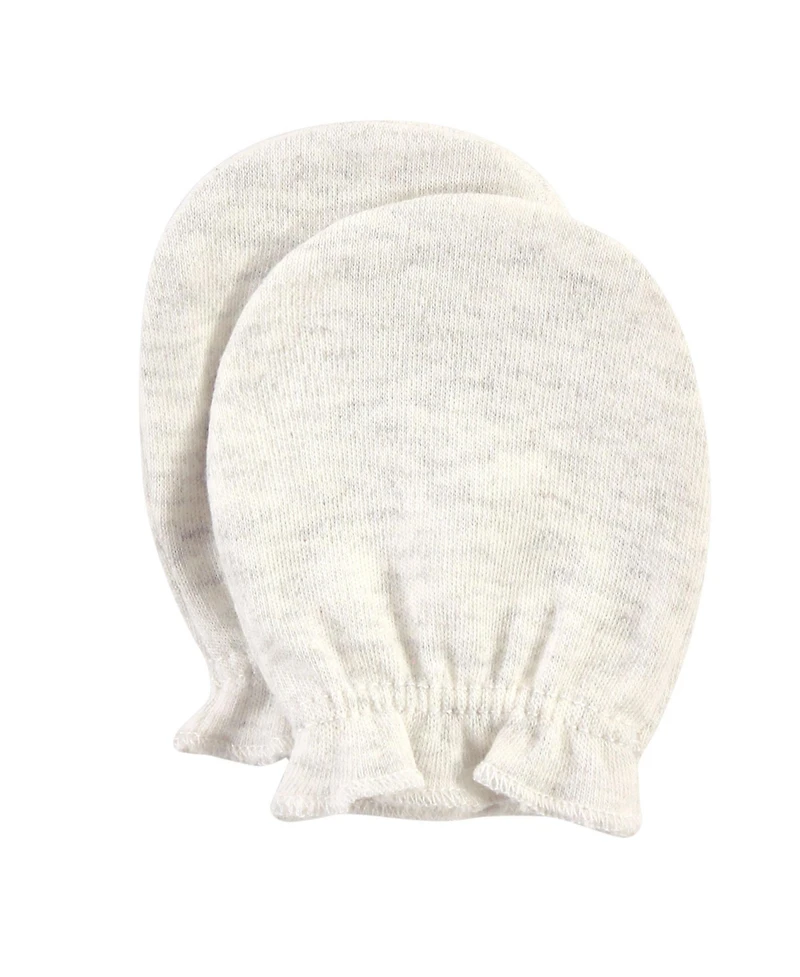 Hudson Baby Girls Cotton Scratch Mittens, Enchanted Forest, 0-6 Months