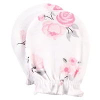 Hudson Baby Baby Girls Hudson Cotton Scratch Mittens, Enchanted Forest, 0-6 Months