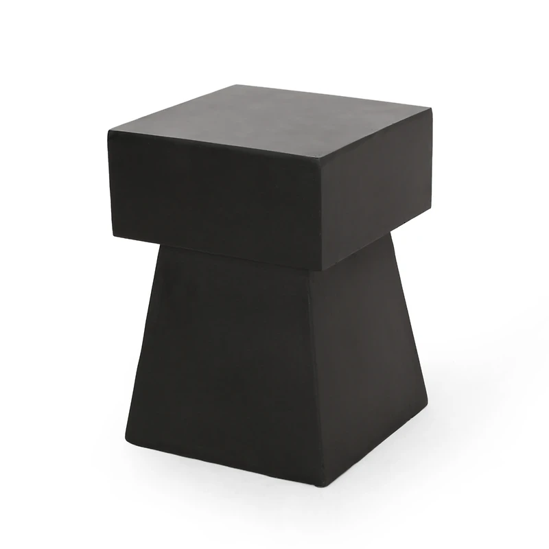 Streamdale Modern Concrete Pedestal Side Table