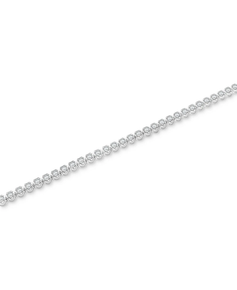 Diamond Claw-Set Tennis Bracelet (2 ct. t.w.) in 14k White Gold, Created for Macy's