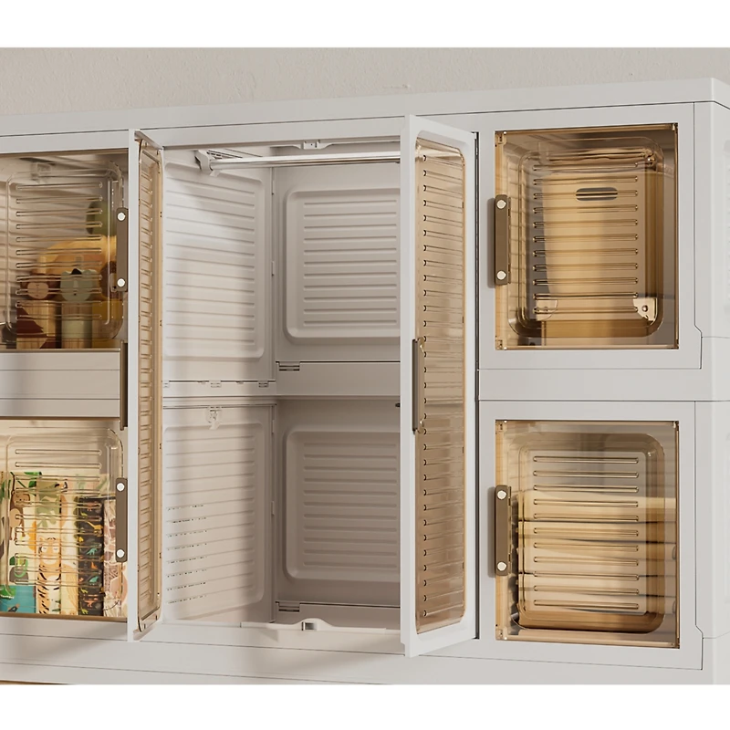 Streamdale Magnetic Closet Organizer 12 Cubes, 2 Rods, 16 Hangers