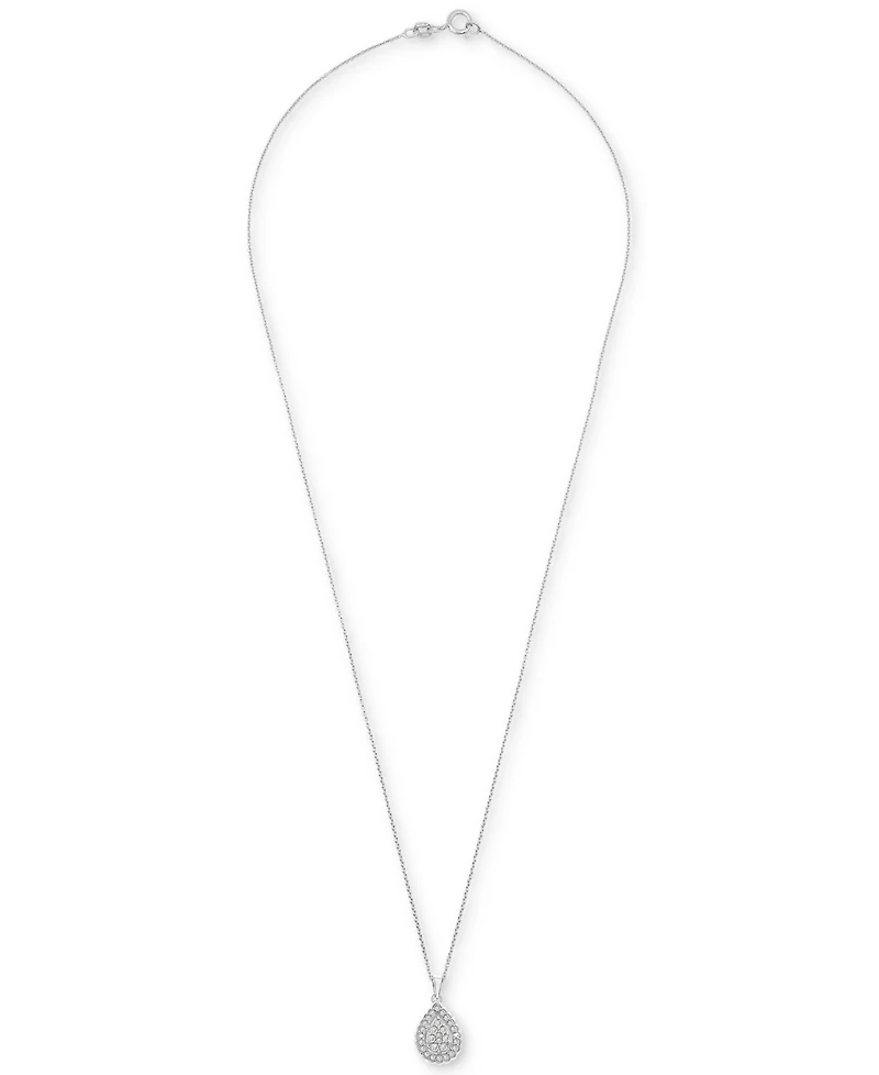 Bonus Offer: Diamond Teardrop Halo Cluster 18" Pendant Necklace with any $25 purchase! (Orig. $250 Value) Available in Bag with qualifying purchase.