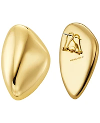 Michael Kors Brass Pebble Statement Earrings