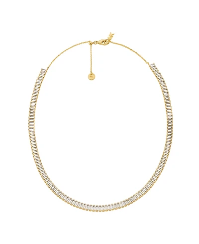 Michael Kors 14K Gold-Plated Brass Tennis Necklace