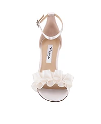 Nina Women's Lisa Mid Heel with Ruffle Sandal