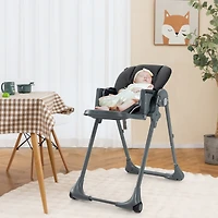 Slickblue Toddler 3-In-1 Convertible Baby High Chair