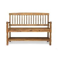 Streamdale Farmhouse Bench With Shelf Timeless Beauty And Practical Storage