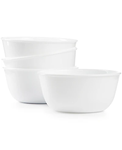 Corelle Shimmering White Collection Glass 4 Pc. Soup & Cereal Bowls
