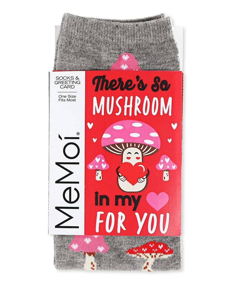 Feeling Mushy Greeting Card Crew Socks
