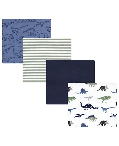 Hudson Baby Infant Boy Cotton Flannel Receiving Blankets, Cowboy, One