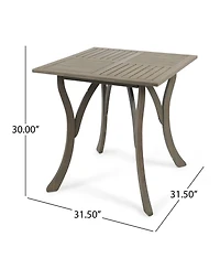 Streamdale 32" Square Acacia Wood Patio Table