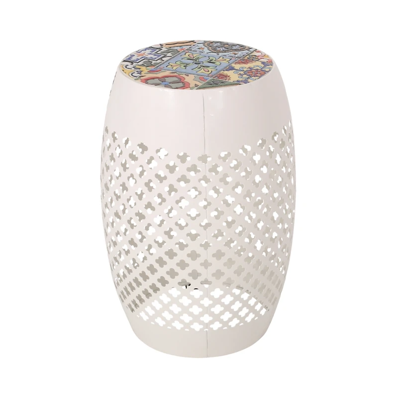 Streamdale Furniture Roswell Outdoor Tile Mosaic Side Table