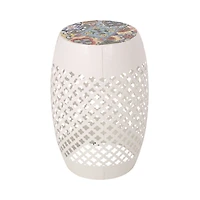 Streamdale Furniture Roswell Outdoor Tile Mosaic Side Table