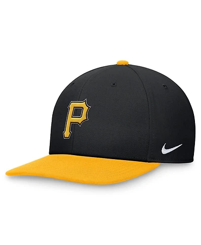 Nike Men's Black/Gold Pittsburgh Pirates Evergreen Two-Tone Snapback Hat