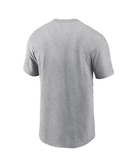Nike Men's Heather Gray New Orleans Saints Primetime Wordmark Essential T-Shirt