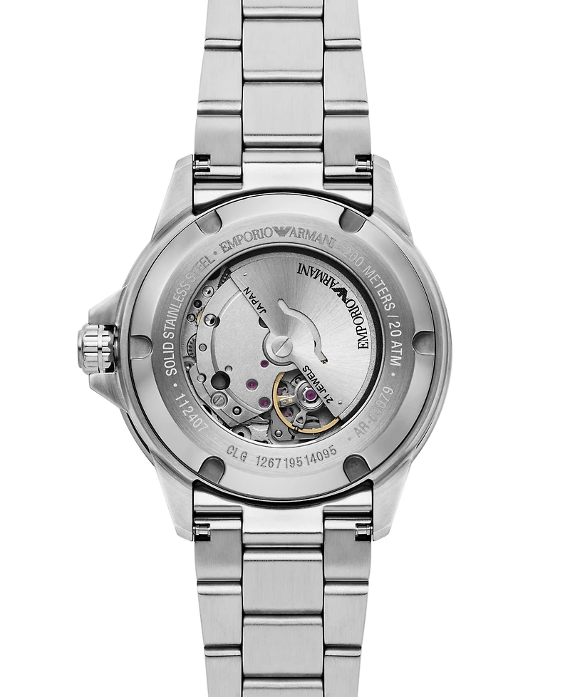 Emporio Armani Men's Automatic Stainless Steel Bracelet Watch 42mm
